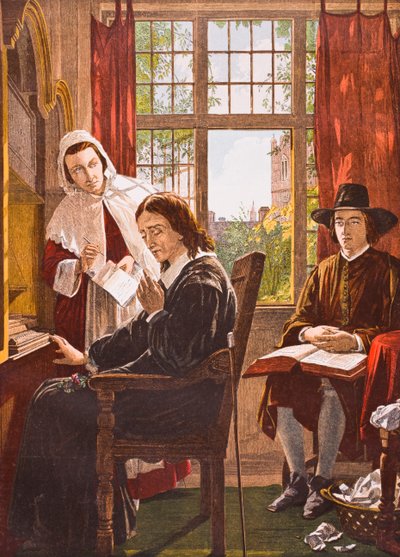 John Milton diktálja a "Samson Agonistes"-t, Lord Brougham és mások "Old England